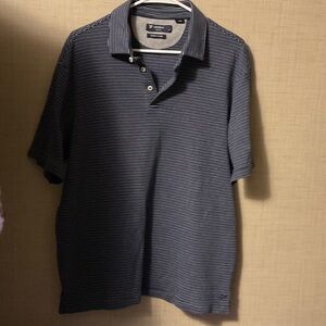 Daniel Cremieux Men's Navy Striped Polo